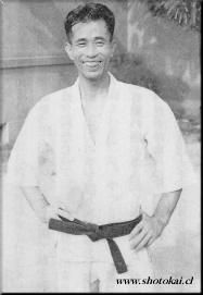 Master Shigeru Egami in karate-gi